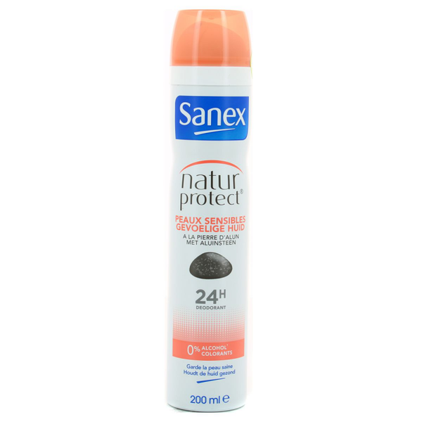 Sanex Dermo Sensitive 24H Anti-Perspirant Spray سانيكس سبراي مزيل رائحة العرق بشرة حساسة