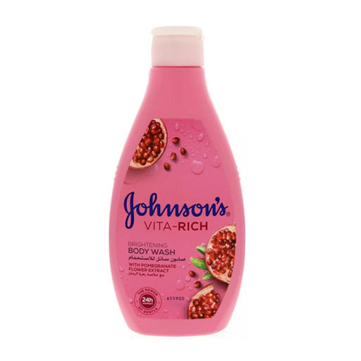 Johnson's Vita Rich Brightening Body Wash With Pomegranate Flower Extract غسول الاستحمام بخلاصة زهر الرمان