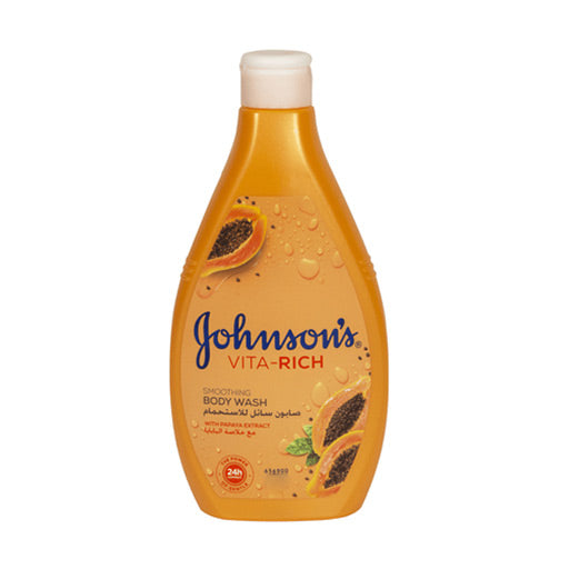 Johnson's Vita Rich Smoothing Body Wash With Papaya Extract صابون سائل للاستحمام بخلاصة البابايا