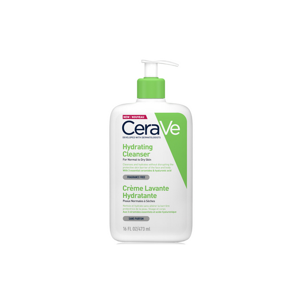 CeraVe غسول مرطب للبشرة العادية إلى الجافة مع حمض الهيالورونيك