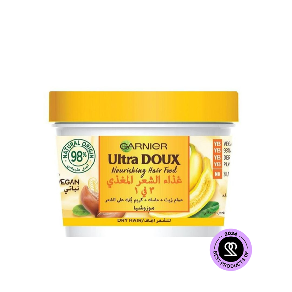 Garnier Ultra Doux Nourishing Banana 3-in-1 Hair Food for Dry Hair 390 ml