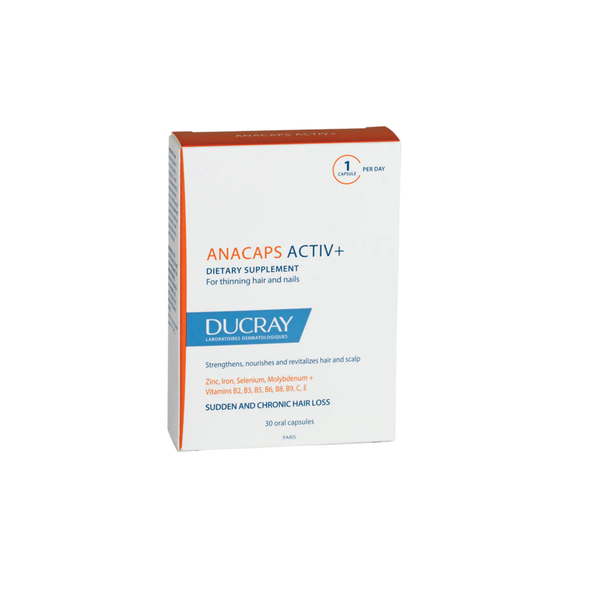 Ducray Anacaps Active Plus Dietary Supplement for Hair and Nails