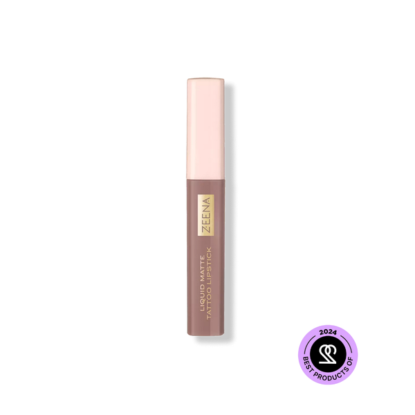 Zeena Liquid Matte Tattoo Lipstick 010 Soft Brown