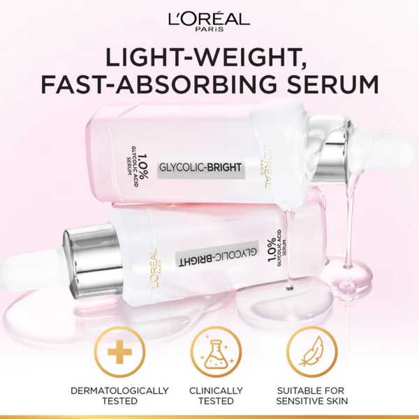 L'Oreal Paris Glycolic Bright سيروم 30 ml