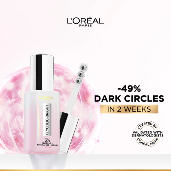 L'Oreal Paris سيروم عيون بحمض الجليكوليك 20 ml