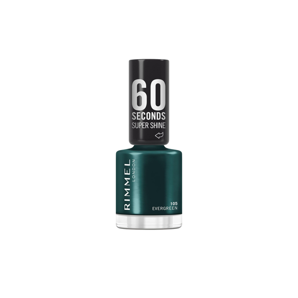 ريمل 60 Seconds Super Shine طلاء أظافر 105 Ever Green