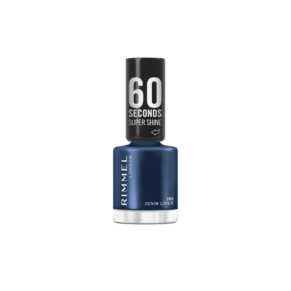 ريمل 60 Seconds Super Shine طلاء أظافر 102 Denim Lover