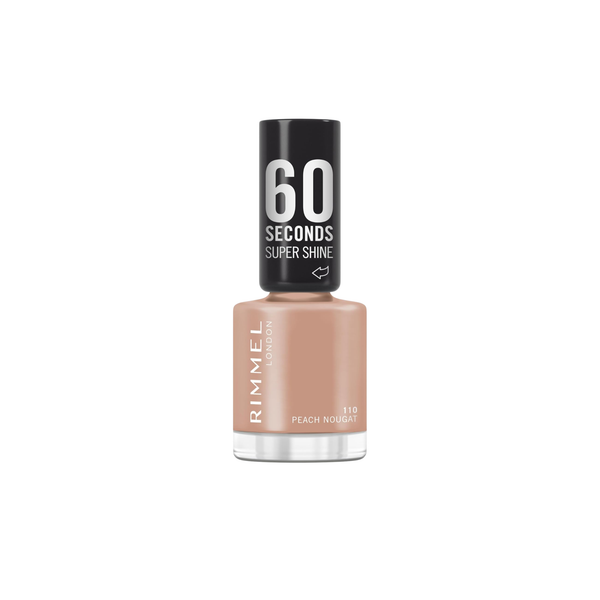 ريمل 60 Seconds Super Shine طلاء أظافر 110 Peach Nude