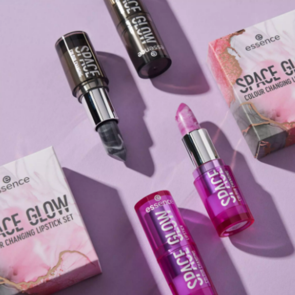 Essence Space Glow مجموعة أحمر شفاه متغير اللون