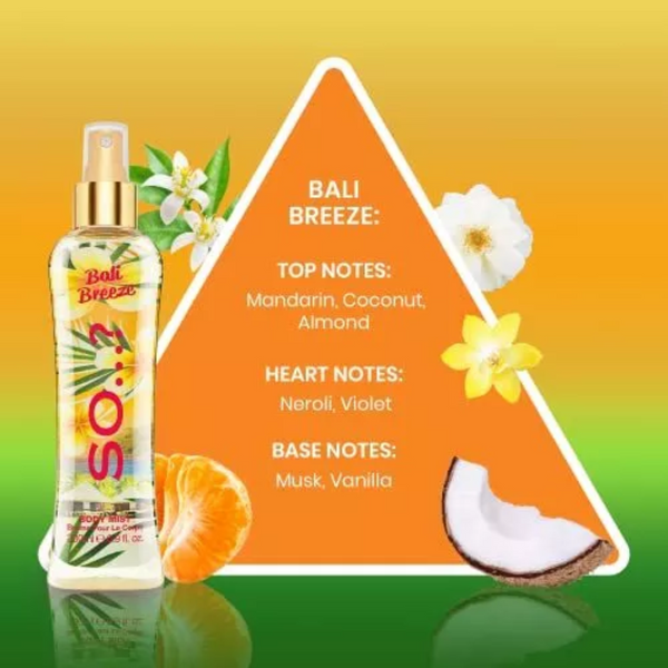 SO Splash Bali Breeze Perfumed Body Spray