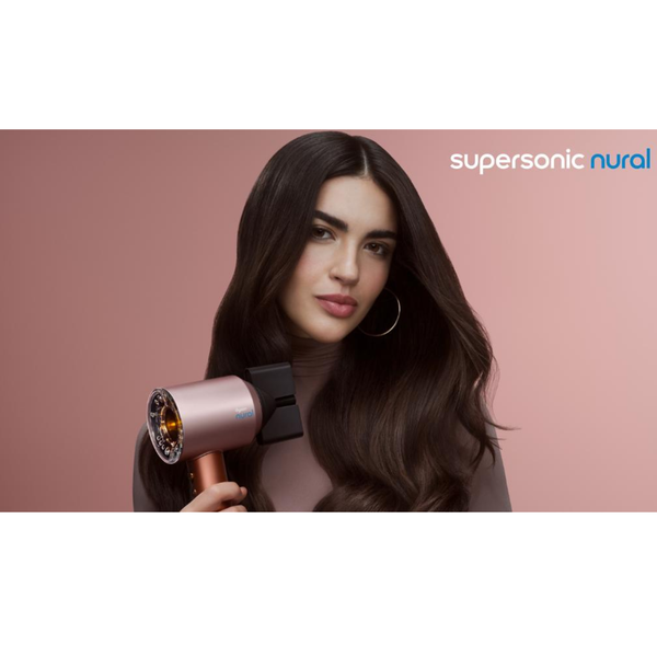 Dyson Supersonic مجفف شعر احترافي HD16 للشعر المجعد والمجعد جداً حرير كهرماني