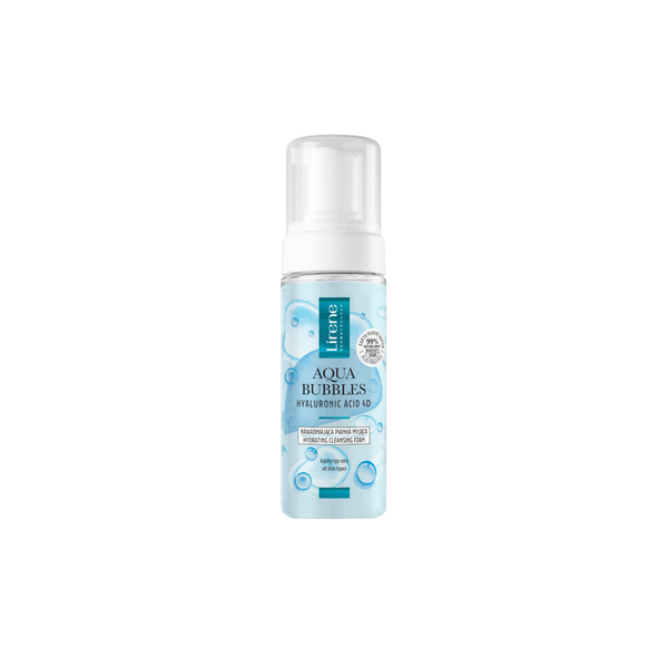Lirene Lirene Aqua Bubbles D4 with Hyaluronic Acid Moisturizing Foam Wash for Face Cleansing