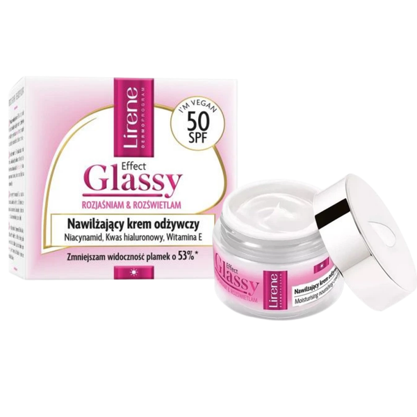 Lirene Lirene Effect Glassy Brightening Nourishing Moisturizing Day Cream SPF 50