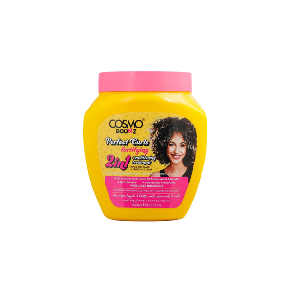 Cosmo Bauns 2-in-1 Straightening and Strengthening Hair Treatment