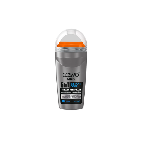 Cosmo Man Deodorant Roll-On for Men 6 in 1 Instant Freshness
