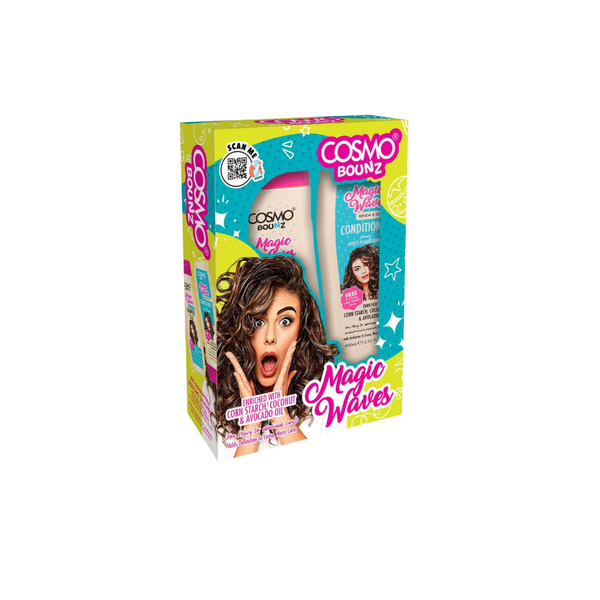 Cosmo Bounce Set: Magic Waves Shampoo and Balm for Curly Hair 400ml