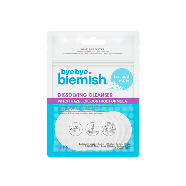 Bye Bye Blemish Dissolving Cleansing Sheets with Activated Water