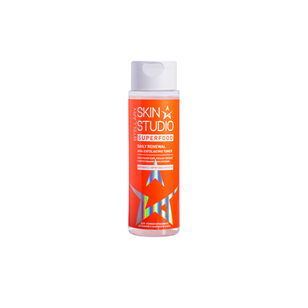 Stellary Stellary Skin Studio Super Food Daily Exfoliating Toner for Skin Renewal with AHA Alpha Hydroxy Acids