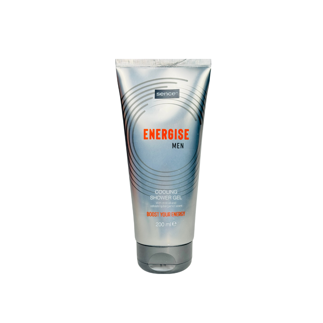 Energizing Shower Gel for Men with Peppermint Oil and Bergamot Fragrance
