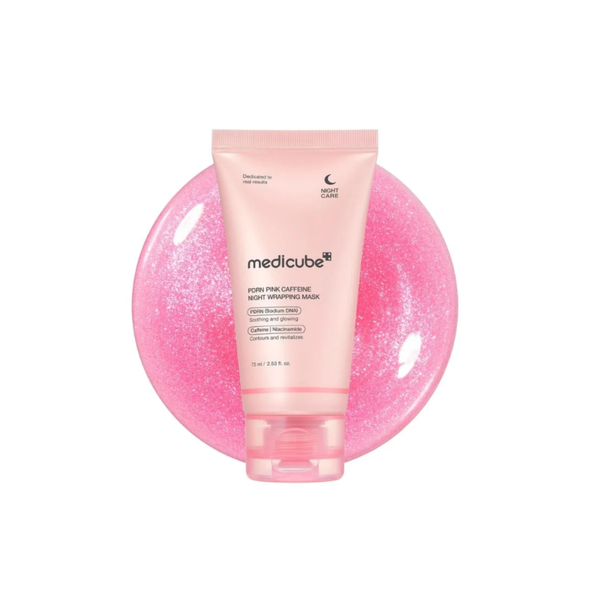 ميديكيوب قناع الكولاجين الوردي الليلي بالكافيين  75مل