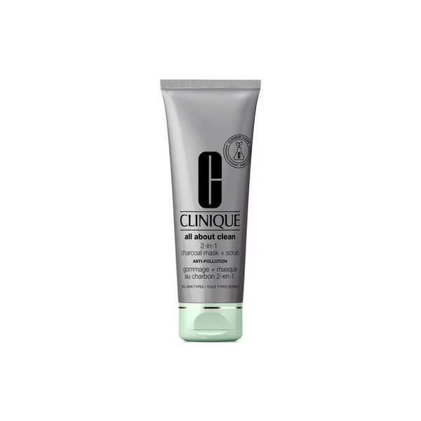 Clinique قناع ومقشر بالفحم 2-in-1 100 ml