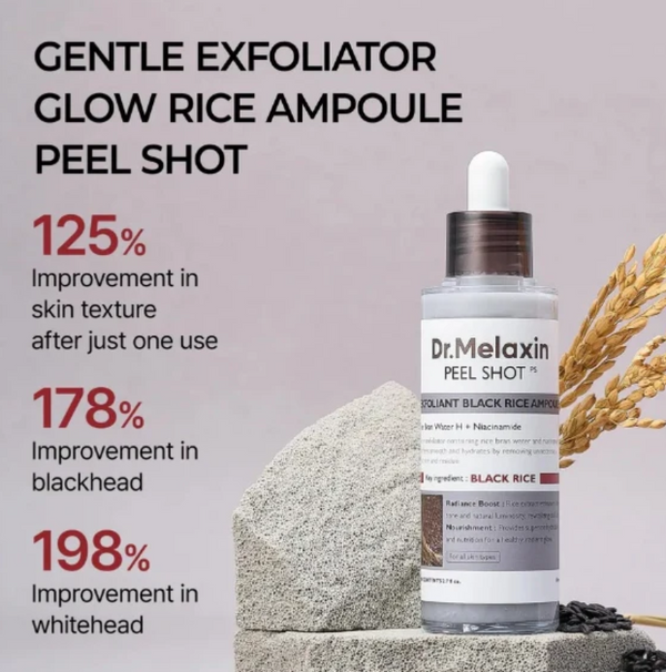 Dr Melaxin Black Rice Peeling Ampoule Glow Shot