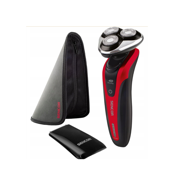 سينكور ماكينة حلاقة رجالي 3 شفرة شحن احمر - SMS 5013RD
