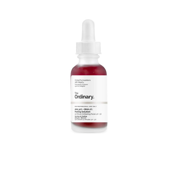 The Ordinary peeling solution with 30% alpha hydroxy acid and 2% beta hydroxy acid