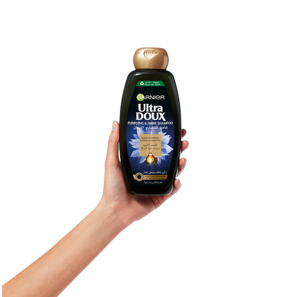 Garnier Ultra Doux Black Charcoal Shampoo 400 ml