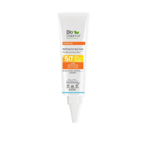 Bio Balance Aknsun مطفئ اللمعان Aqua Fusion SPF 50+ Dry Touch 40ml