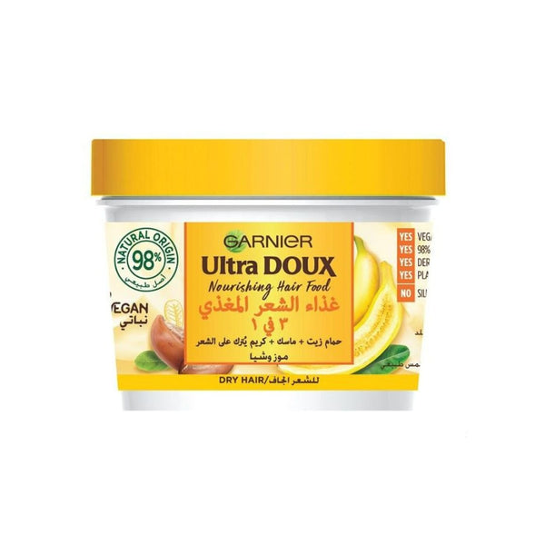 Garnier Ultra Doux Nourishing Banana 3-in-1 Hair Food for Dry Hair 390 ml