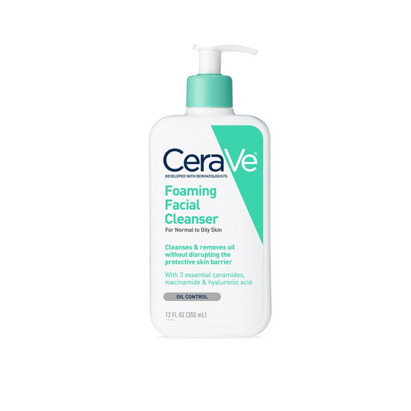CeraVe Foaming Facial Cleanser for Normal to Oily Skin, Fragrance Free