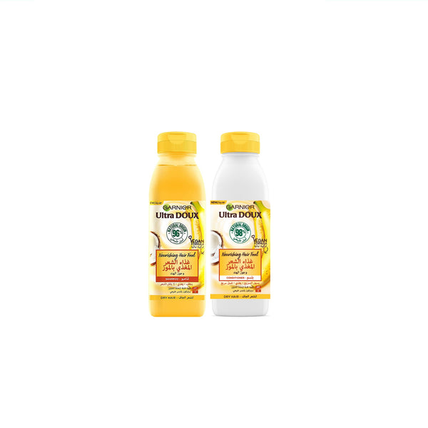 Garnier شامبو وبلسم للشعر مغذي بالموز وجوز الهند مع خصم 15%