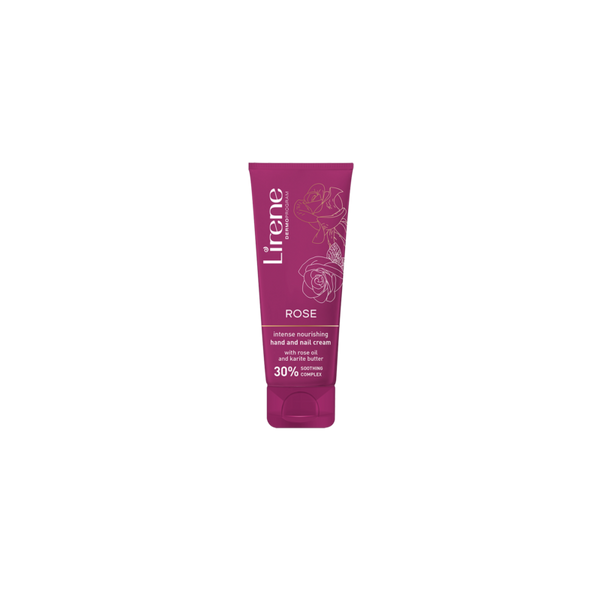 Lirene Moisturizing and Softening Hand Cream with Rose Oil Extract 75 ml