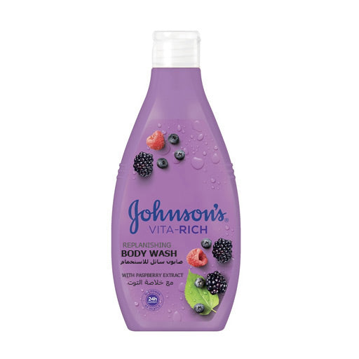 Johnson's Vita Rich Replenishing Body Wash With Raspberry Extract غسول الاستحمام بالتوت